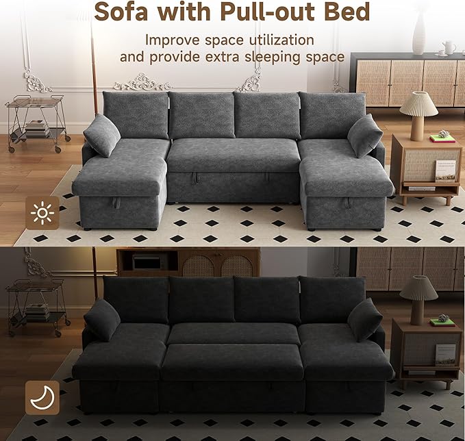 Sofa Bed, Apartment and Hotel, Dark Gray - Image 3