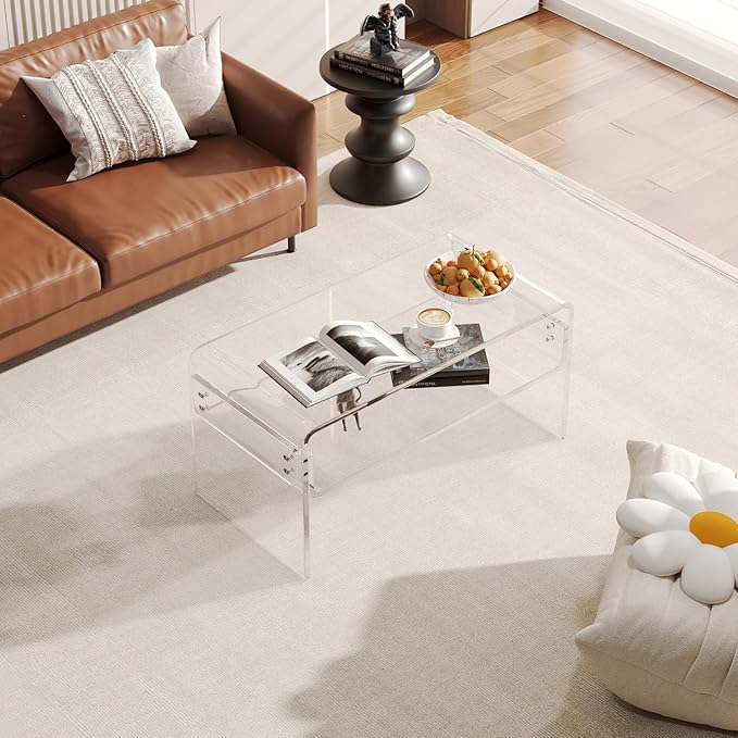 Acrylic Coffee Table, Modern Tea Table - Image 6