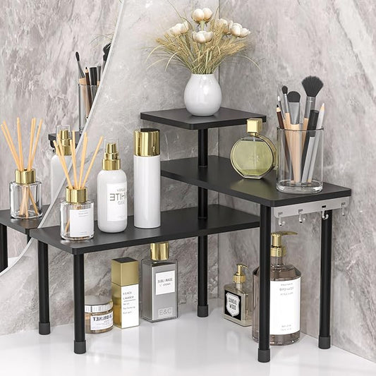 JayRex Countertop Corner Shelf, 3 Tier Shelf Moveable Organizer by JayRex