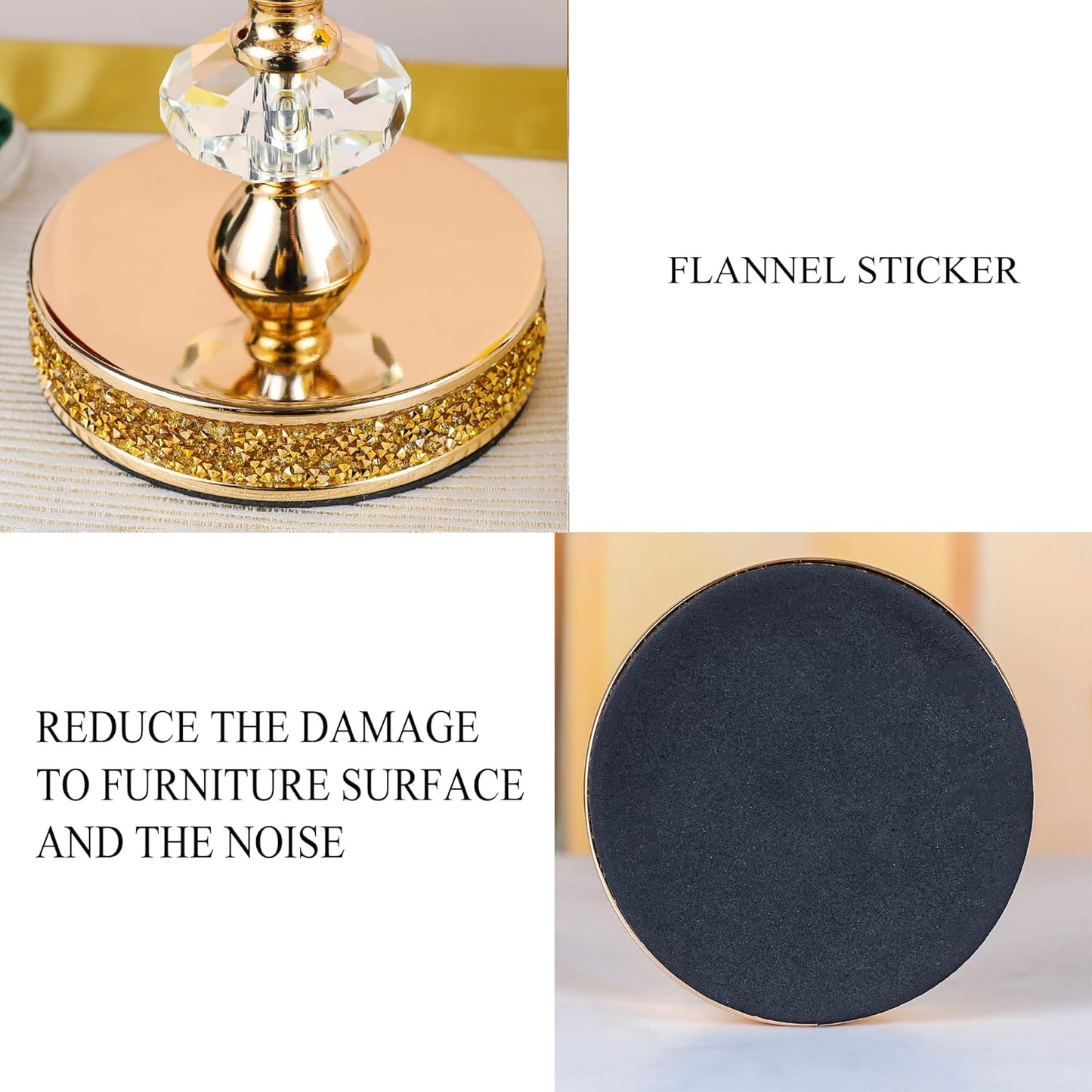 Candle Holder, Pillar Candle Holders, Crystal Candlesticks Holder for Wedding, Parties, Events, Chirstmas,Home Decor, Table Centerpieces CH028D (M)