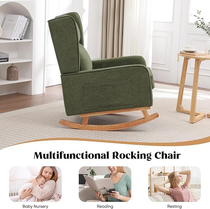 HCHAIRH Nursery Rocking Chairs, Rocking Chair Nursery - Image 7