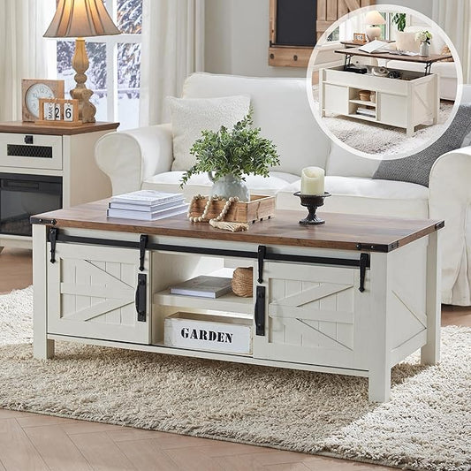 OKD 48" Farmhouse Lift Top Coffee Table by OKD