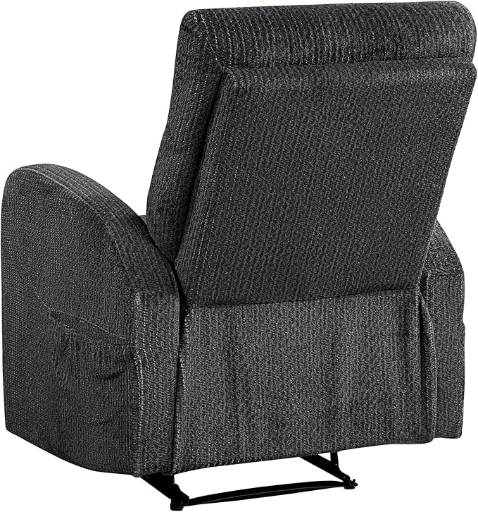 Lexicon Manual Recliner Chair, Textured Microfiber Reclining Chair, Wall Hugger - Image 16