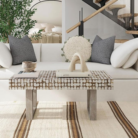 East at Main White Coffee Table – Handmade Accent Table by EastatMain