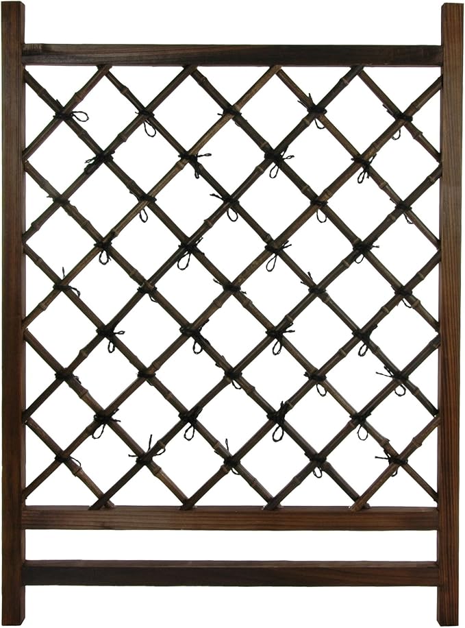 Red Lantern Japanese Wood & Bamboo Fence Section by RedLantern