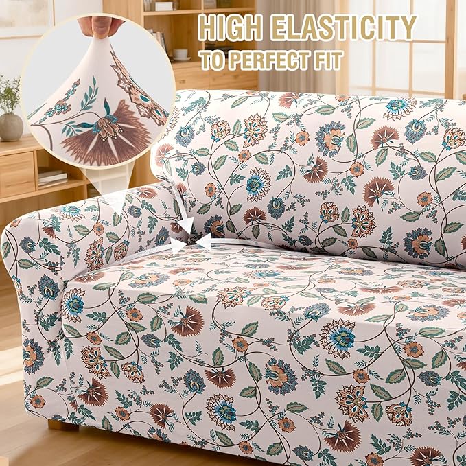 H.VERSAILTEX Printed Couch Covers Printed Sofa Cover High Stretch Couch Cover - Image 6