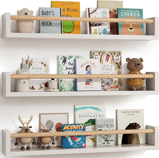 G&W Gruwald Nursery Book Shelves, Wall Bookshelf, Book Shelf by G%26W+Gruwald