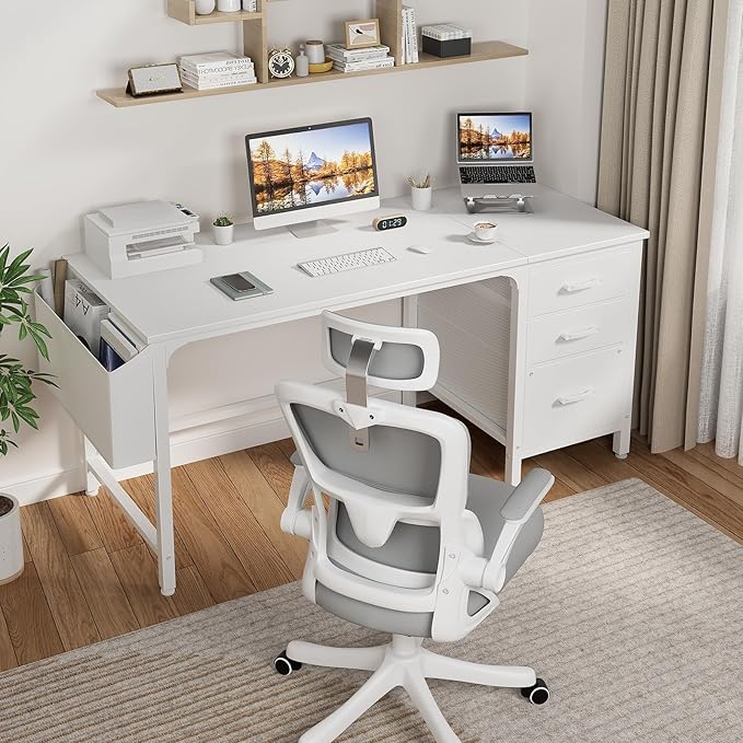 Lufeiya White Computer Desk - Image 2