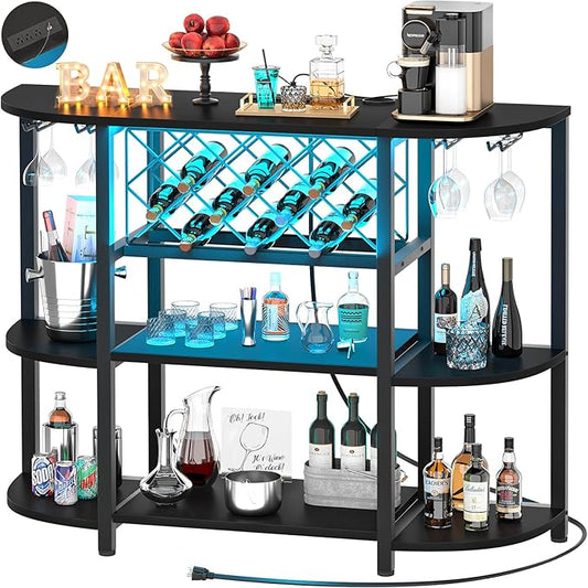 Unikito 4-Tier Metal Coffee Bar Cabinet by Unikito