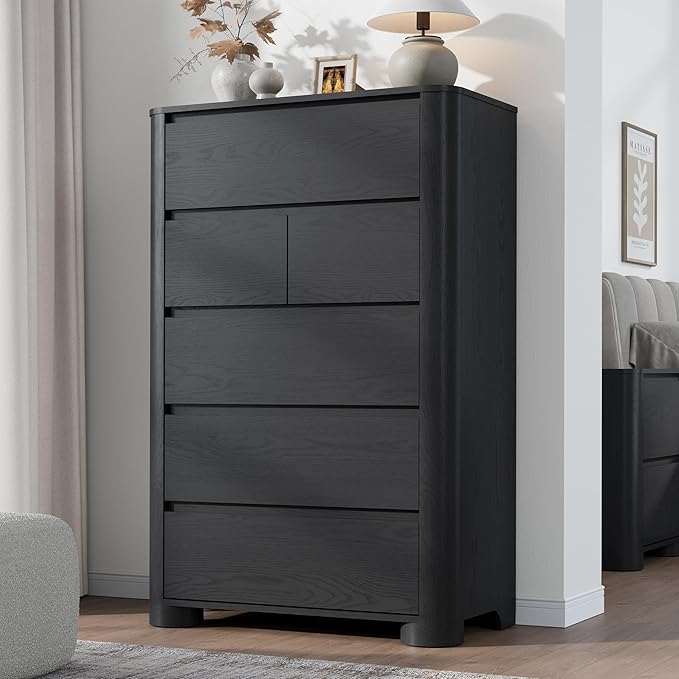 YANSNWO Minimalist Dresser and Nightstand Sets 4 Piece Bedroom Set, Wide & Tall - Image 5