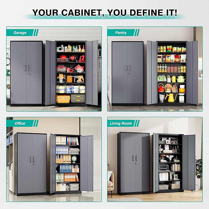 SISESOL Metal Storage Cabinet - Image 4