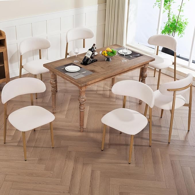 UVV Dining Chairs Set of 4, Metal Kitchen Chairs - Image 4