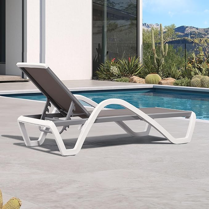 PURPLE LEAF Patio Chaise Lounge Chair - Image 3