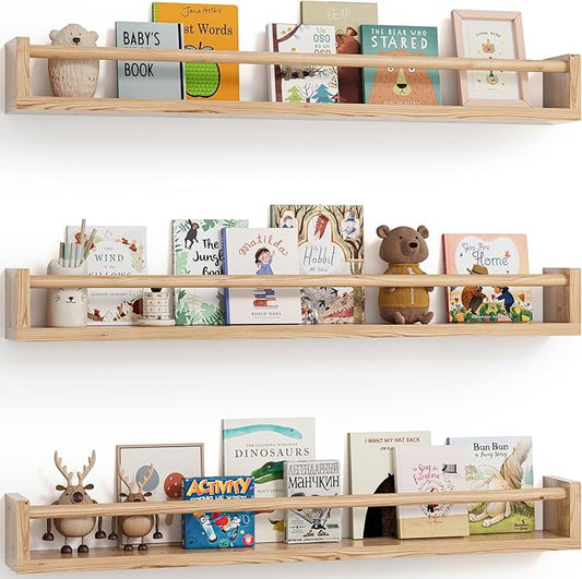 G&W Gruwald Nursery Book Shelves, Wall Bookshelf, Book Shelf by G%26W+Gruwald