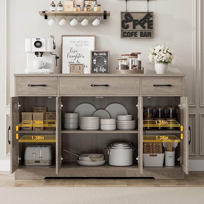 HOSTACK Buffet Sideboard Cabinet - Image 6