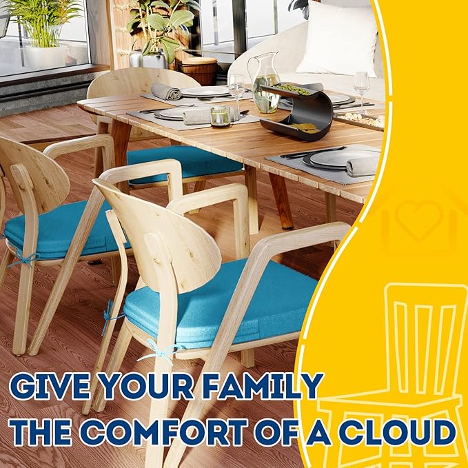AAAAAcessories D-Shaped Chair Cushions, Machine-Washable Cover - Image 6