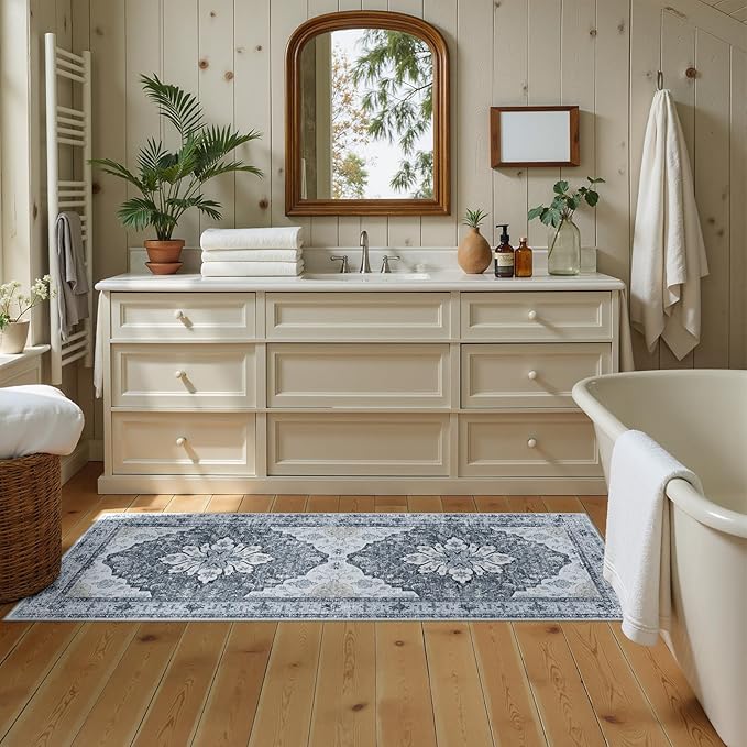 RELEANY Area Rugs 2'x5' Runner Rug Non Slip Washable - Image 3