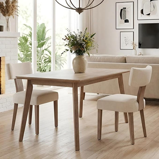 VESCASA Upholstered Farmhouse Dining Chairs by VESCASA