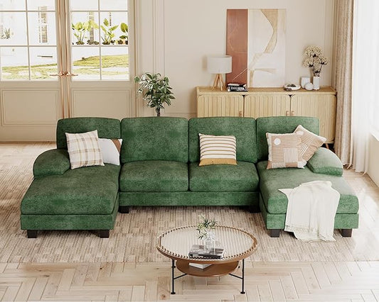 JUMMICO Sectional Couches for Living Room, U Shaped Couch by JUMMICO