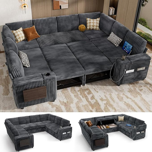 Vipbear 111" Modular Sectional Sleeper Sofa by VipbearLiving