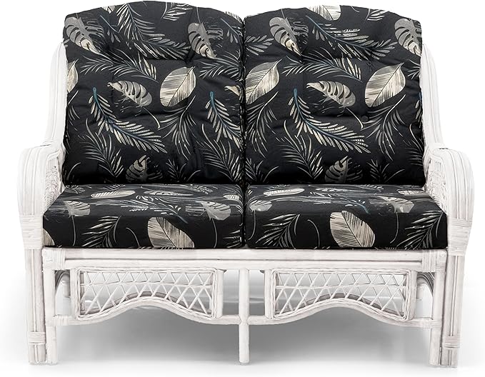 Malibu Lounge Loveseat Sofa Natural Rattan Wicker Handmade Design - Image 3