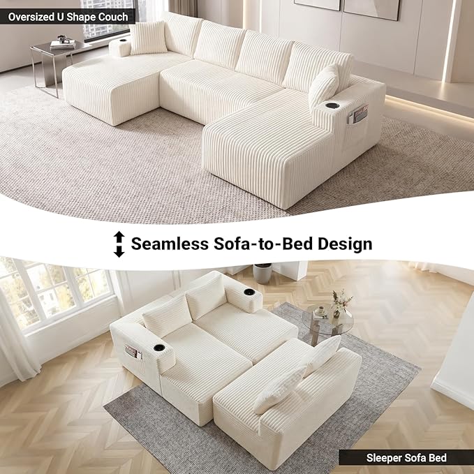 124" Oversized Sectional Couches - Image 6
