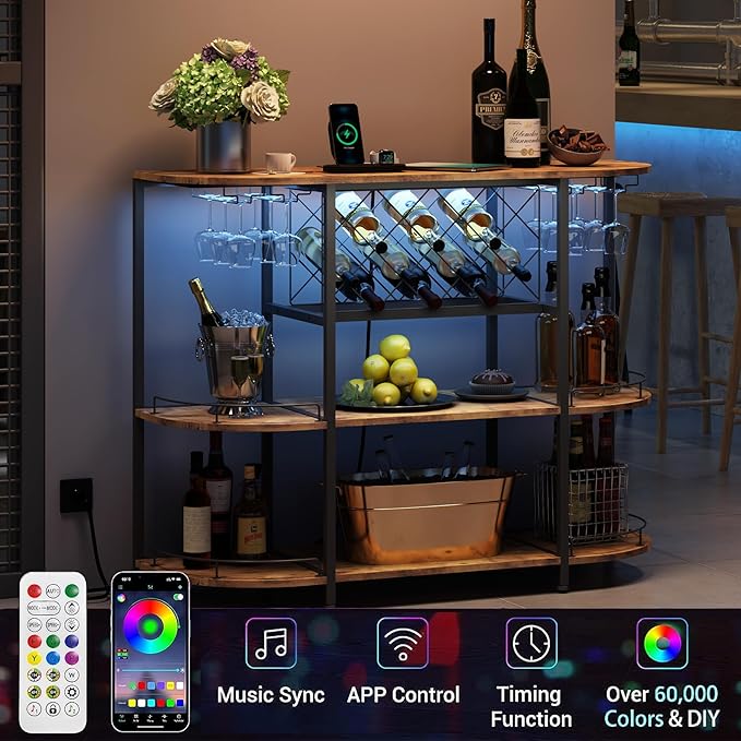 ZOPEND 3-Tier Wine Bar Cart - Image 3