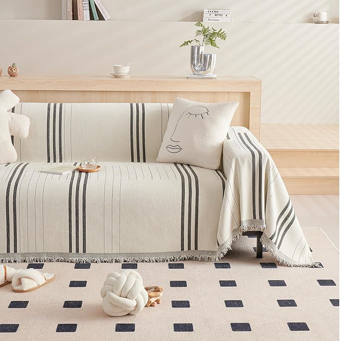 DREAMINGO Couch Cover for Armchair Reversible Chenille Chair Sofa Protector - Image 7