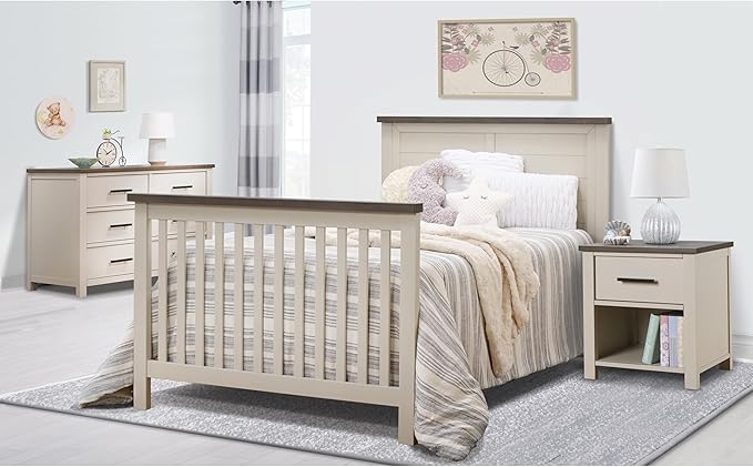 Sorelle Furniture Ashley Crib, Classic 4-in-1 Convertible Pannel Crib, Baby - Image 7