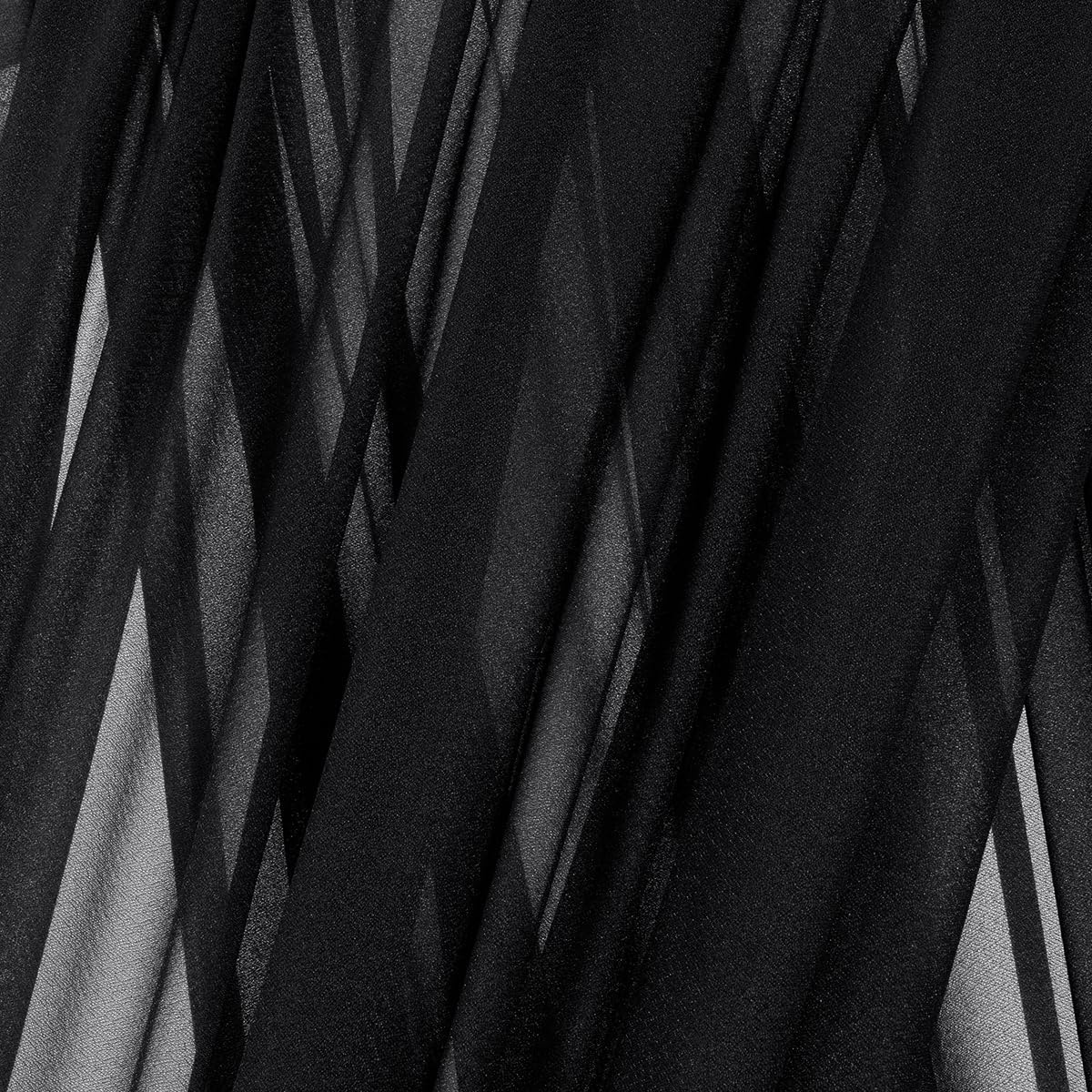 MLMC Black Wedding Arch Draping Fabric 4 Panels 29" x 20 FT Extra Long Gauze Drapes Sheer Backdrop Curtains 6.6 Yards Outdoor Drapery Panels for Wedding Ceremony Party Ceiling Decoration