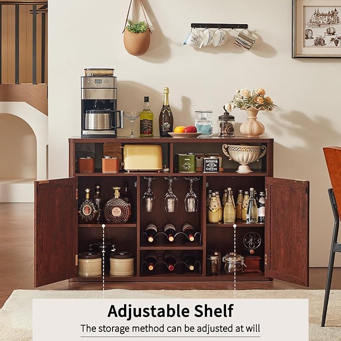 Lerliuo Rattan Wine Cabinet - Image 4