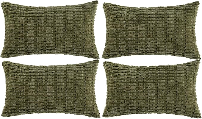 Fancy Homi 4 Packs Decorative Throw Pillow Covers by Fancy+Homi
