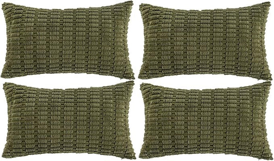 Fancy Homi 4 Packs Decorative Throw Pillow Covers by Fancy+Homi