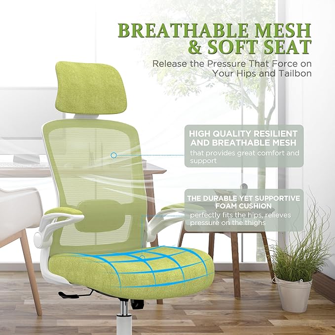 Mimoglad Office Chair, High Back Ergonomic Desk Chair - Image 6