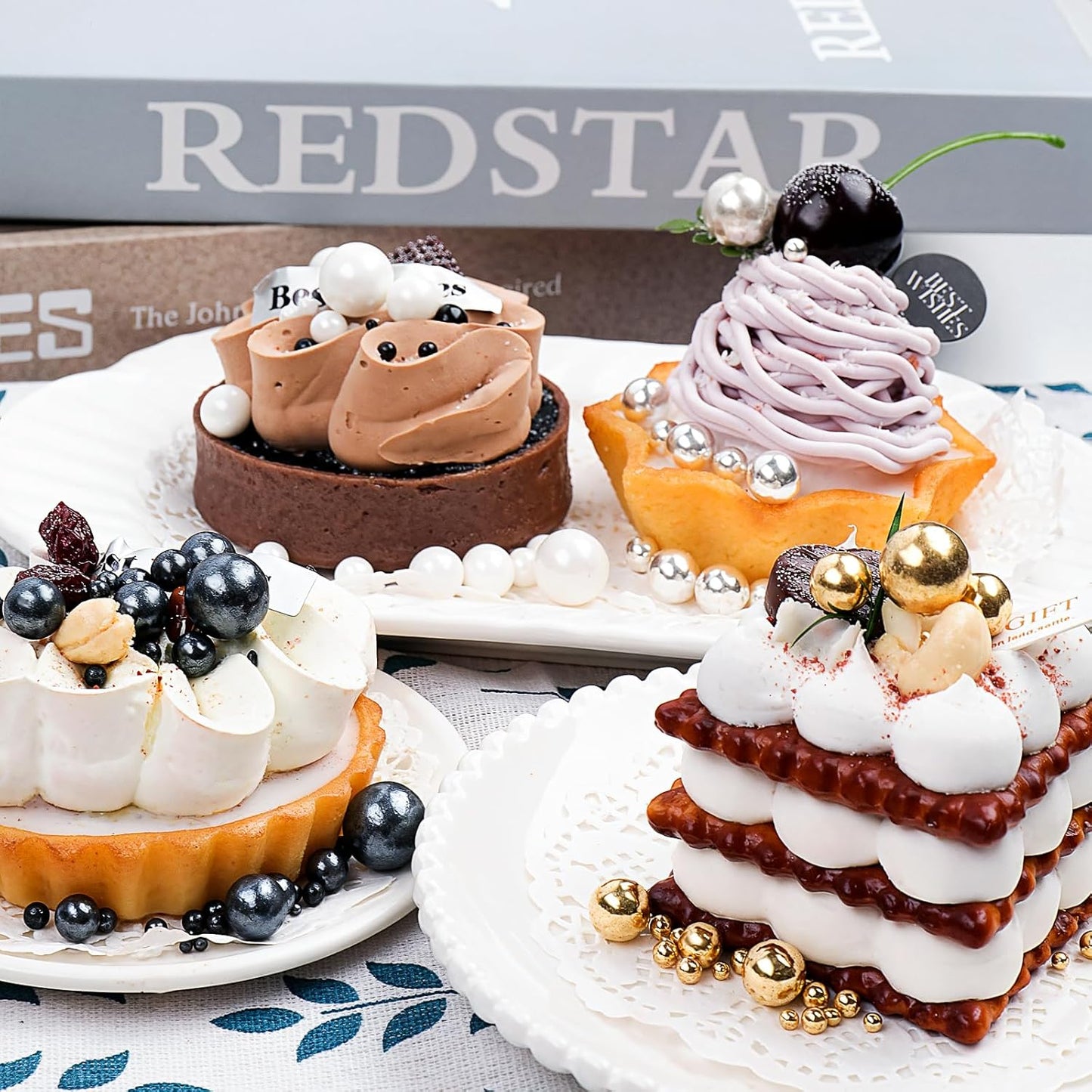 Silver Pearl Sprinkles for Cake Decorating, 11.3 Oz Edible Pearls Sugar 4 Sizes Gift Box Set for Baking Cookie Ice Cream Cupcake Toppings