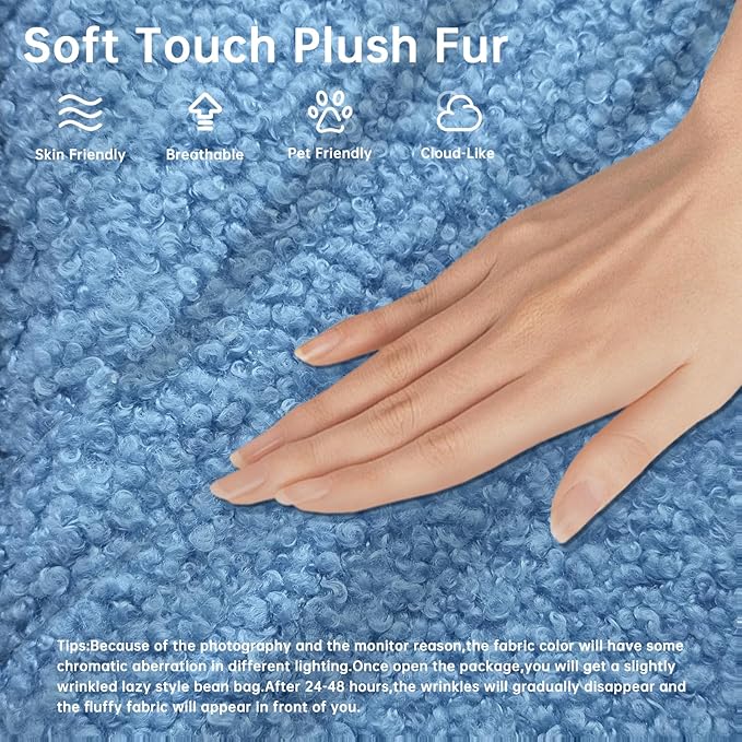 WHGBJA Memory Foam Bean Bag Chair - Image 3