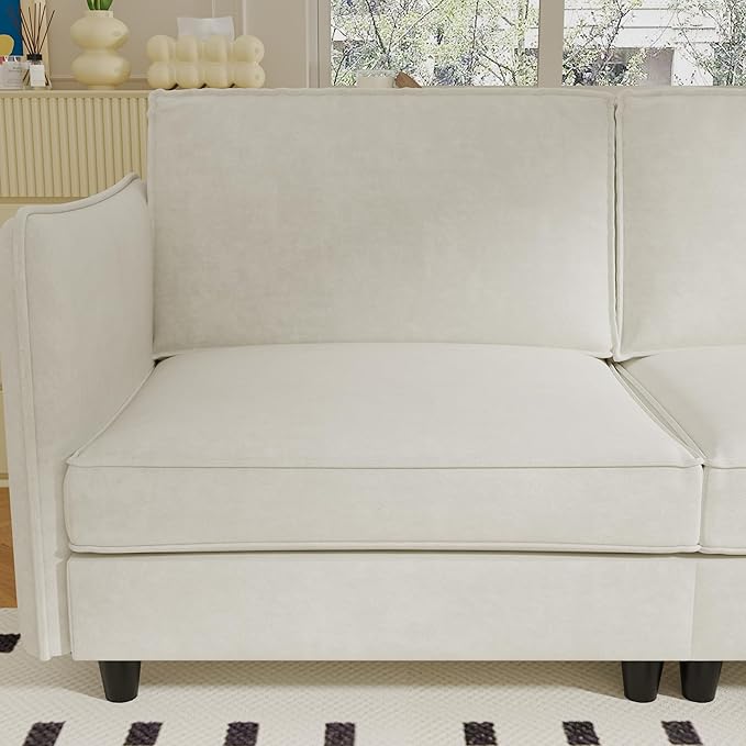 Ball & Cast 141.5" Large 6-Seater U-Shaped Sectional Sofa Bed - Image 7