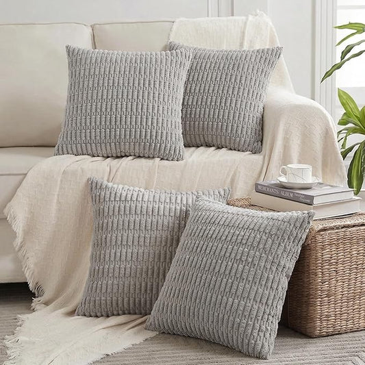 Fancy Homi 4 Packs Decorative Throw Pillow Covers by Fancy+Homi
