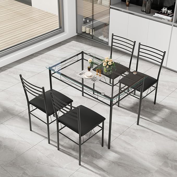 NAFORT 5-Piece Dining Table Set - Image 2