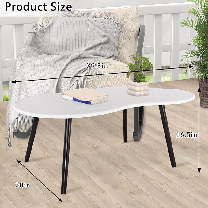 Small Coffee Table Cloud Shaped Irregular Center Table - Image 3