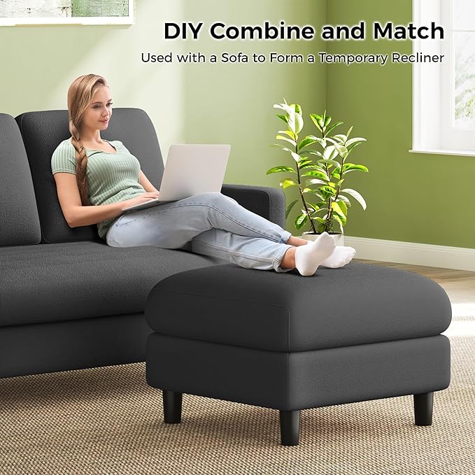 Welzona 83" Couches for Living Room, Teddy Sofa Couch - Image 9