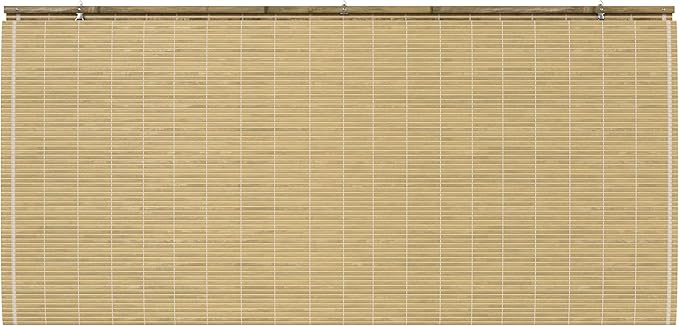Red Lantern Burnt Bamboo Cordless Window Shade - Image 6