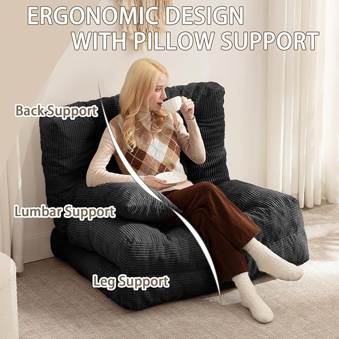 Folding Sofa Bed, Convertible Sleeper Chair - Image 3