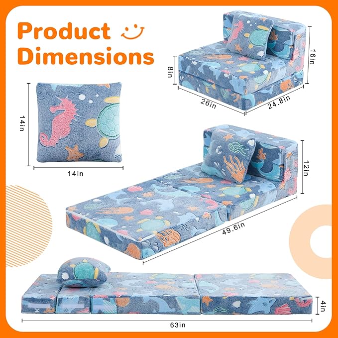 MeMoreCool Foldable Futon Chair Bed - Image 5