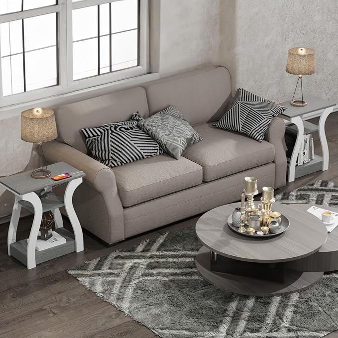 FROMJBEST End Tables Living Room Set of 2, Nightstand - Image 9