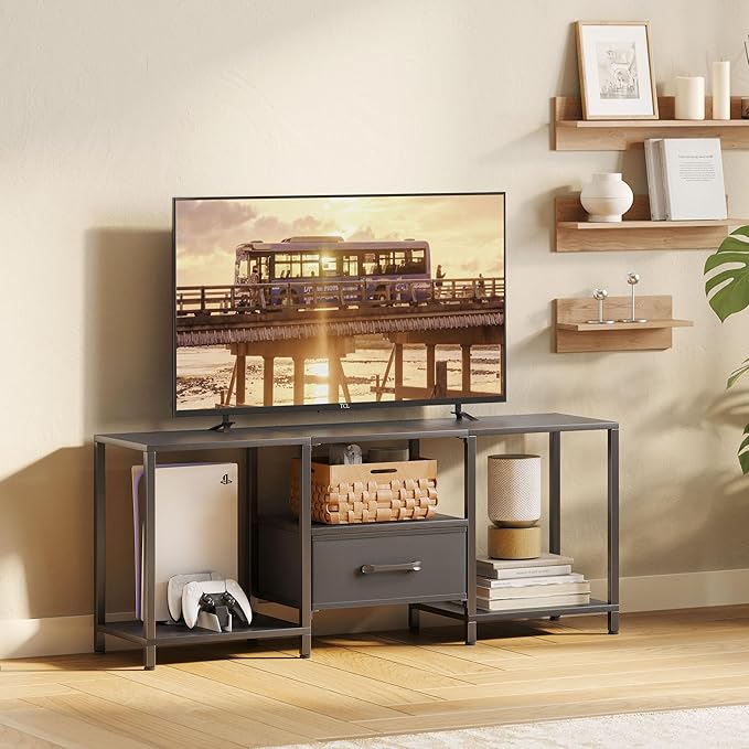 JARHETUN TV Stand with Fabric Drawer - Image 7