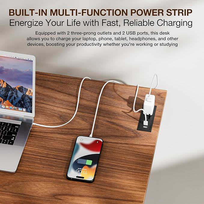 TEMI Long Computer Desk Folding Table - Image 5
