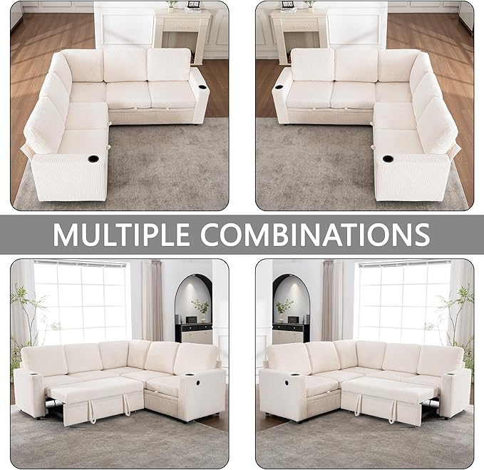 Modular Sectional Sleeper Sofa - Image 9