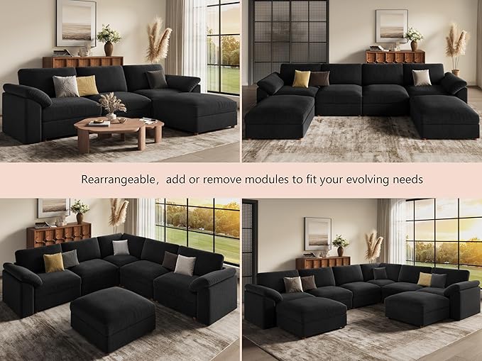 EASE MOOSE Oversized Modular Sectional Sofa, Extra Large L Shape Sectional - Image 8
