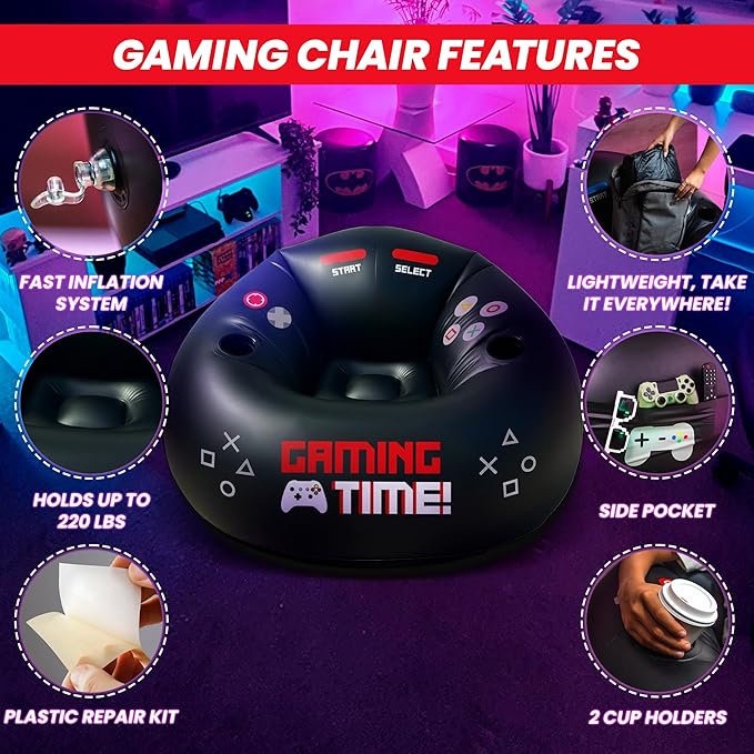 Inflatable Gaming Chair for Kids & Teens - Image 5